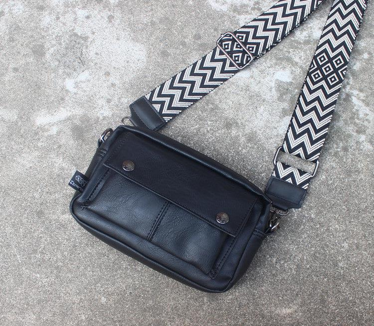 Black Leather Shoulder Bag