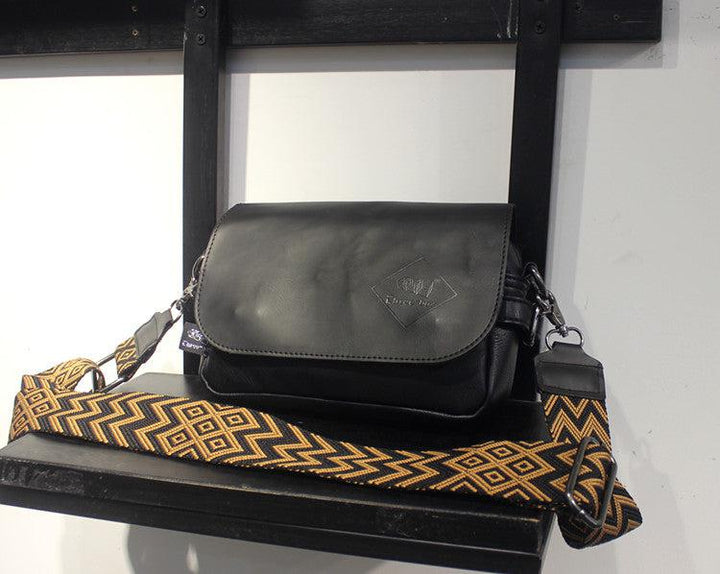 Black Messenger Shoulder Bag