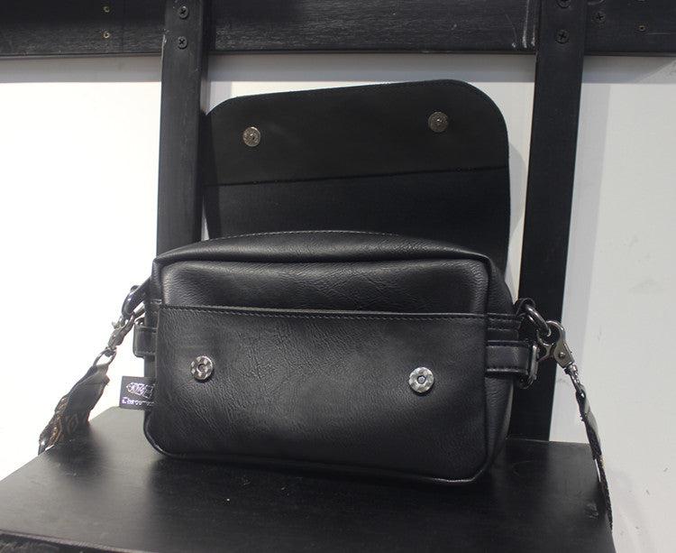 Black Messenger Shoulder Bag