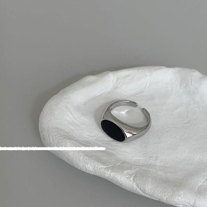 Black Open Ring