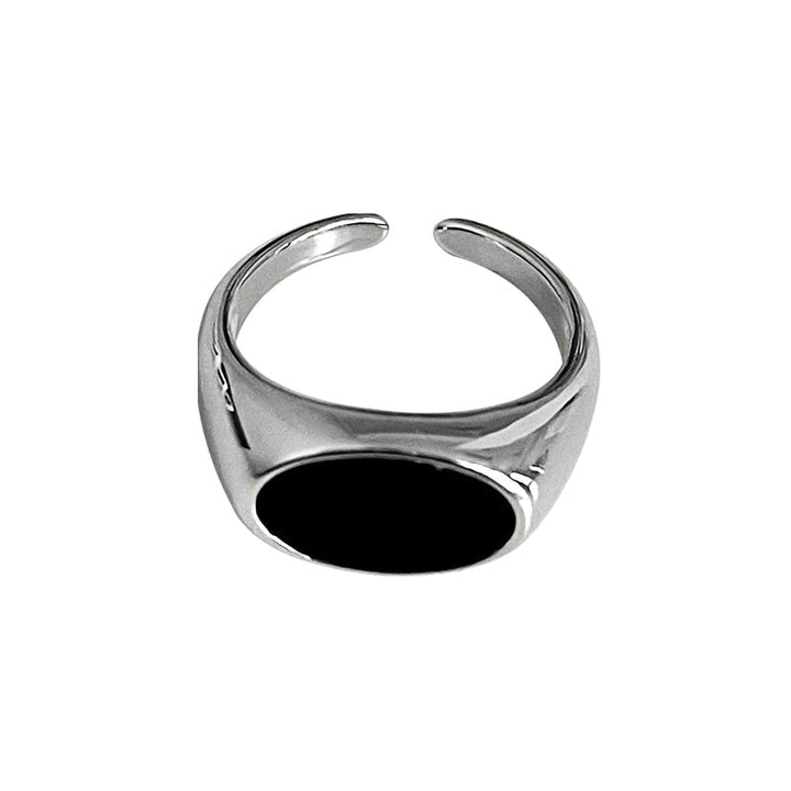 Black Open Ring