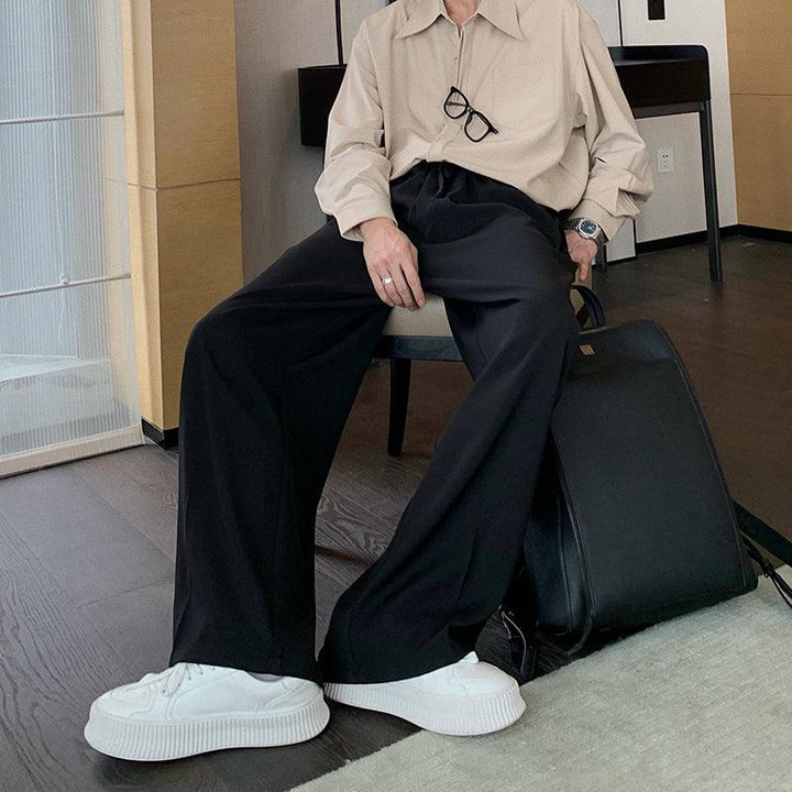 Drawstring Wide Leg Pants