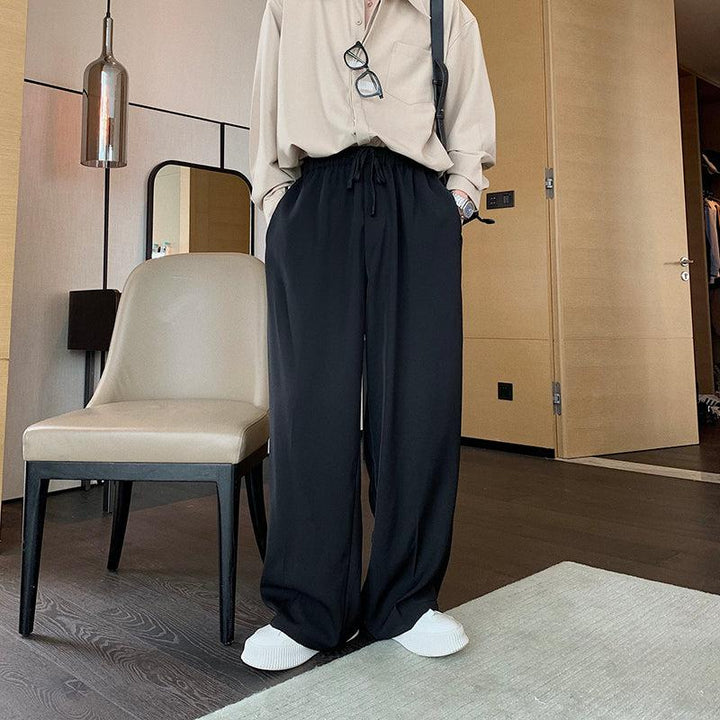 Drawstring Wide Leg Pants