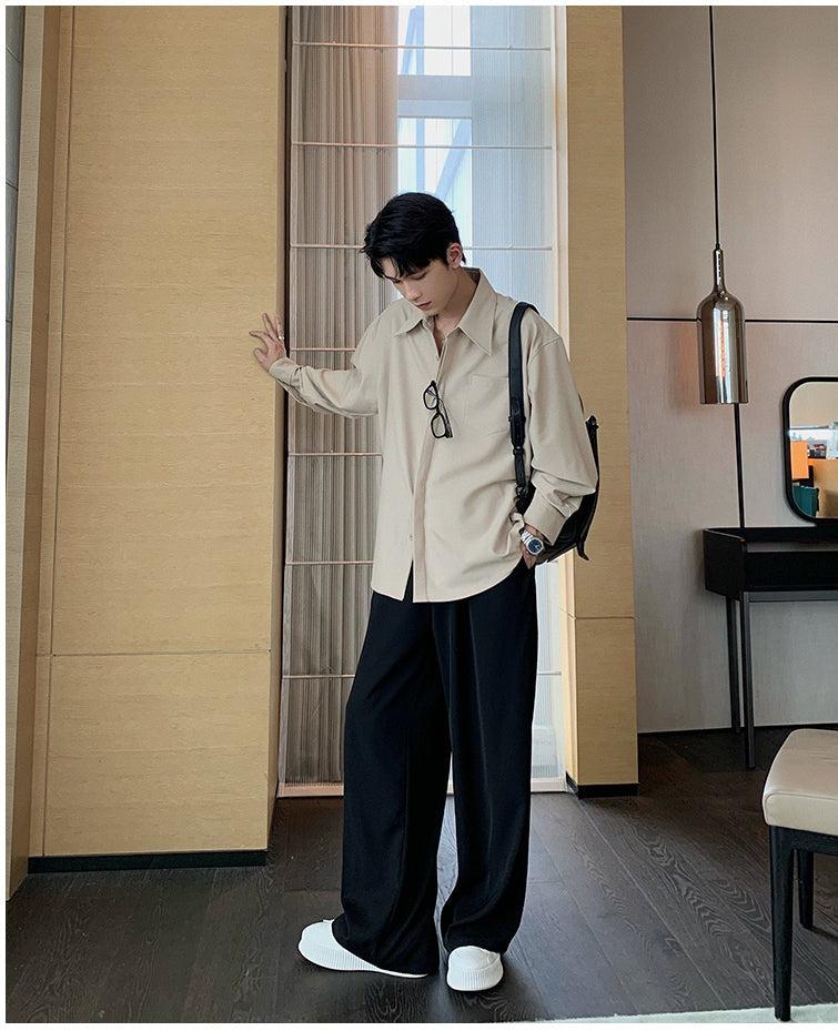 Drawstring Wide Leg Pants