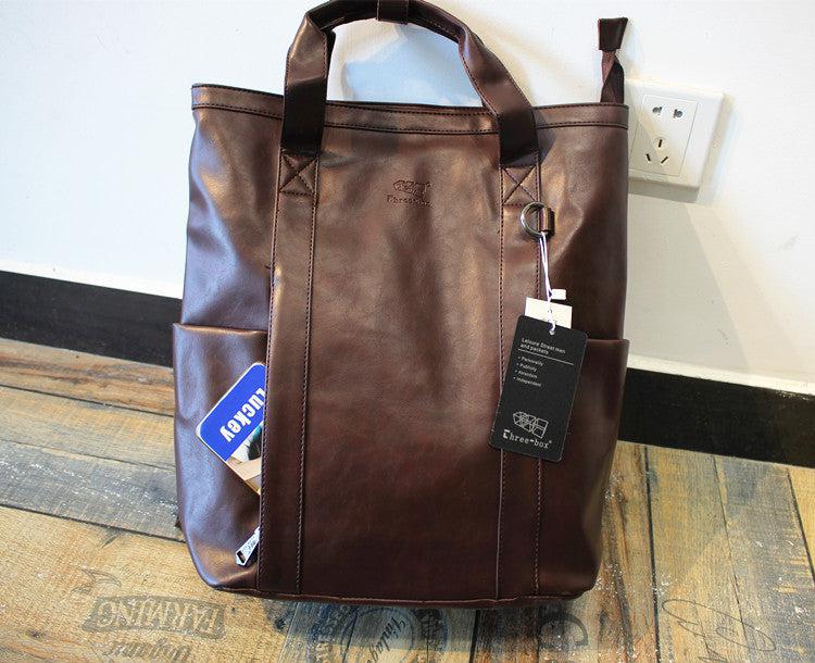Faux Leather Backpack Handbag