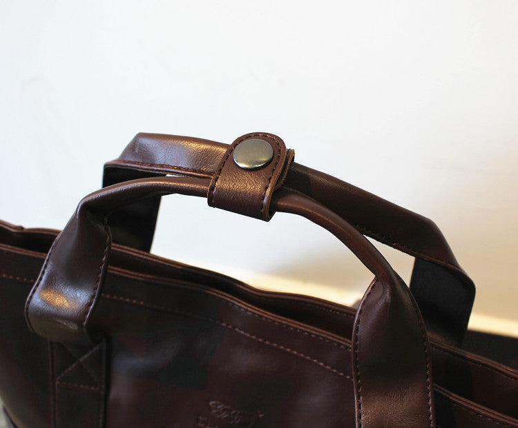 Faux Leather Backpack Handbag