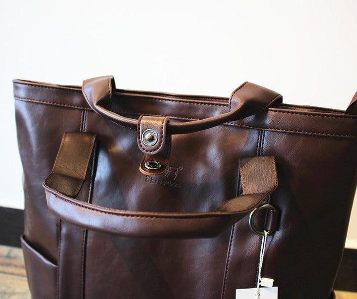 Faux Leather Backpack Handbag