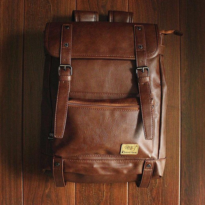 Faux Leather Backpack