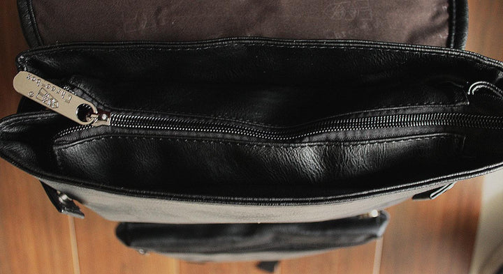 Faux Leather Backpack