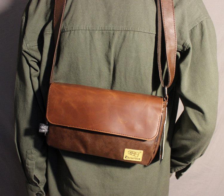 Faux Leather Flap Bag