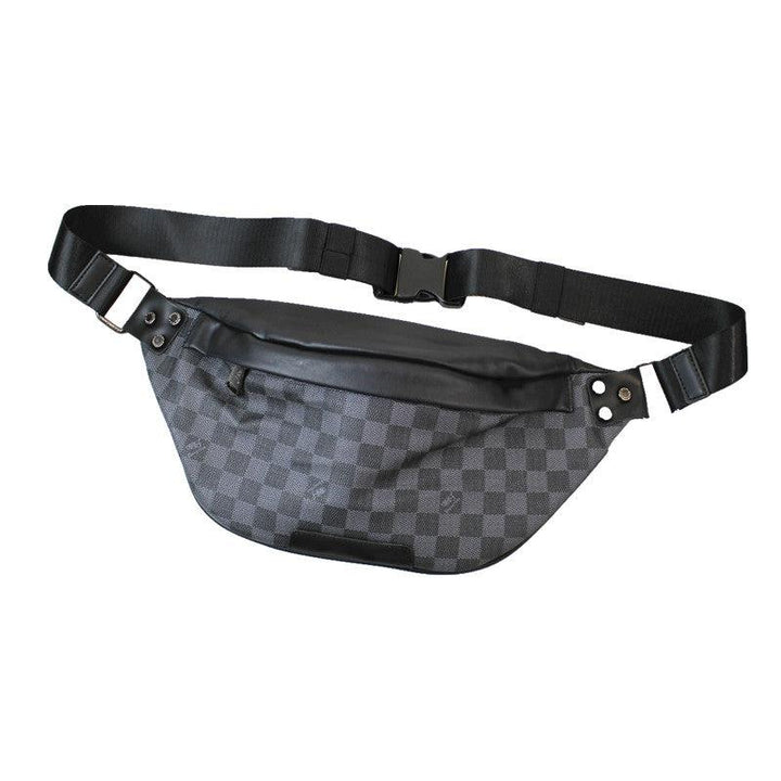 Faux Leather Plaid Hobo Bag