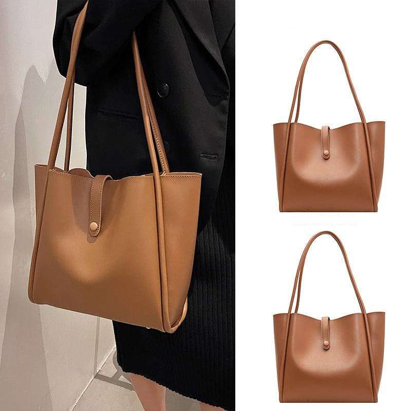 Faux Leather Tote Bag