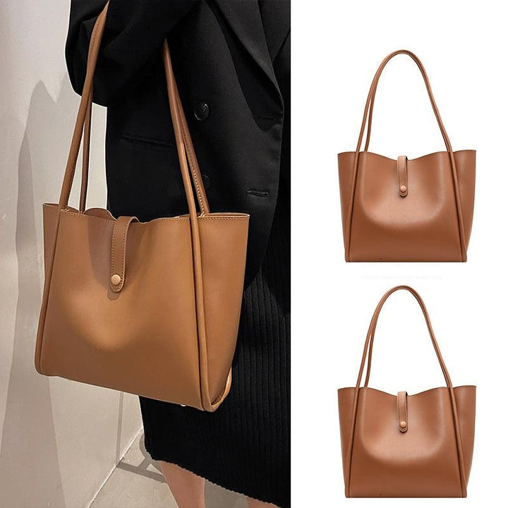 Faux Leather Tote Bag