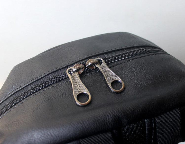 Faux Leather Travel Backpack