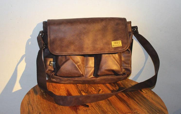 Faux Leather Travel Bag