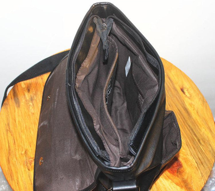 Faux Leather Travel Bag