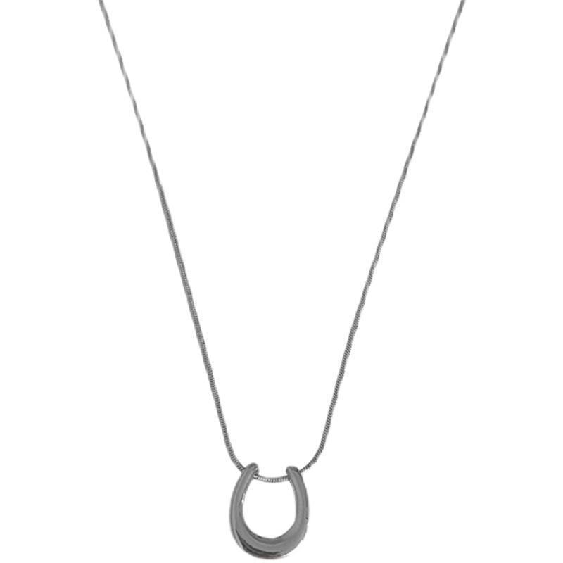 Geometric U-Shaped Necklace