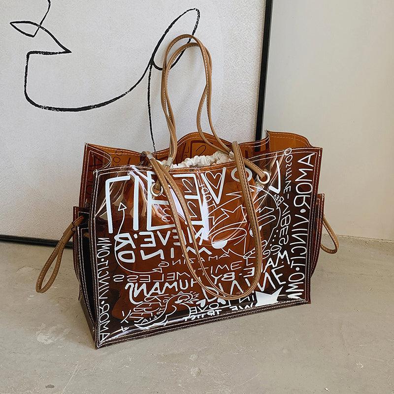 Graffiti Pvc Tote Bag
