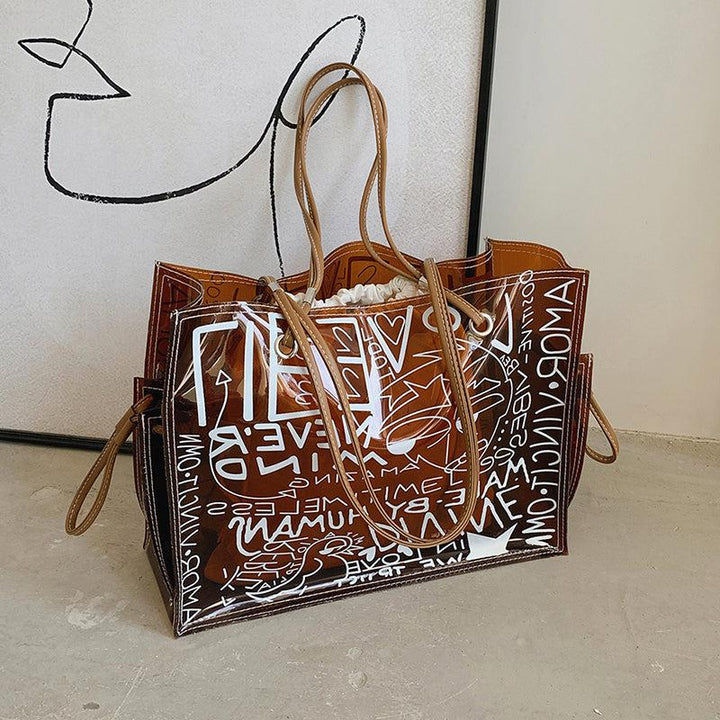 Graffiti Pvc Tote Bag