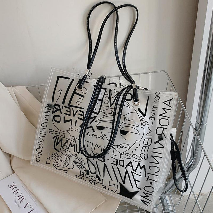 Graffiti Pvc Tote Bag