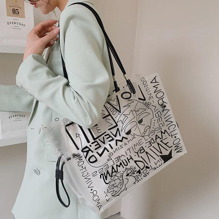 Graffiti Pvc Tote Bag