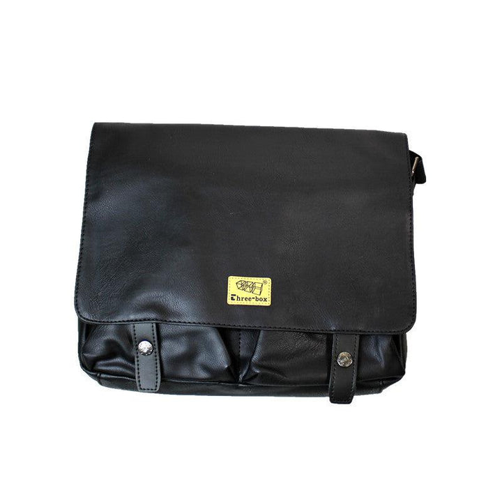 Large Capacity Faux Messenger Bag