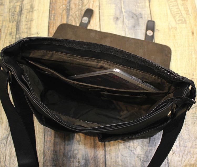 Large Capacity Faux Messenger Bag