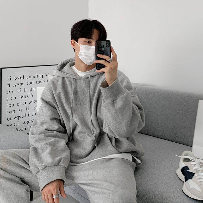 Loose Hooded Sweatshirt