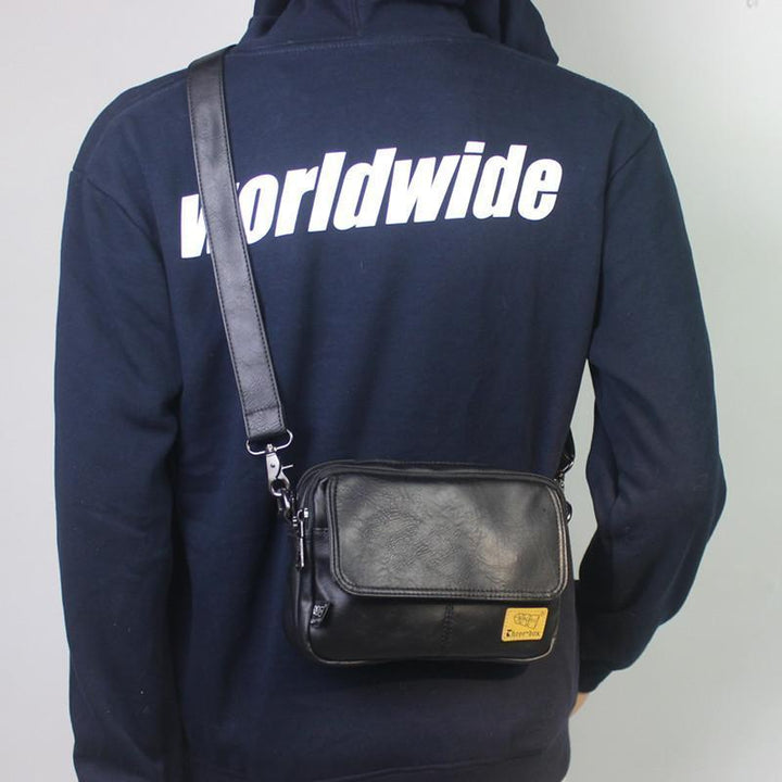 Multi-Pocket Pu Shoulder Bag