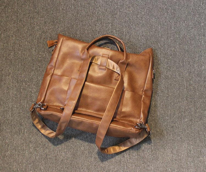 Multipurpose Pu Leather Laptop Bag