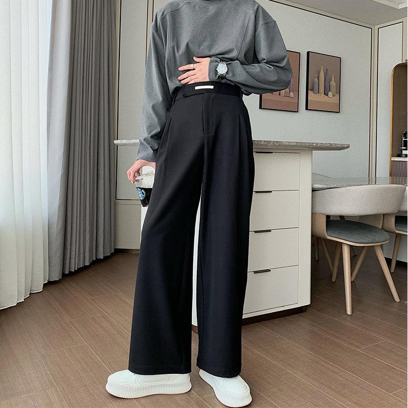Oversized Blazer & Wide-Leg Pleated Pants ( Suit)