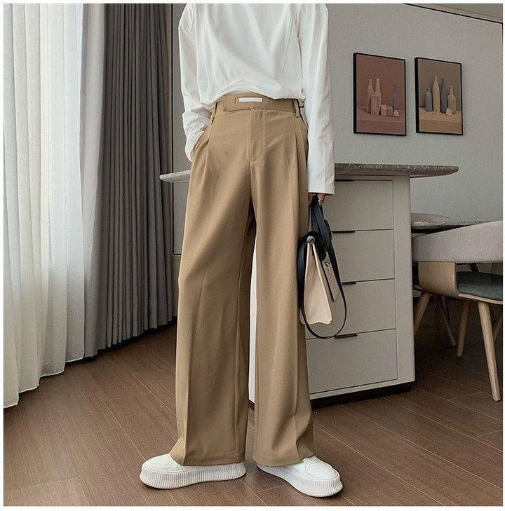 Oversized Blazer & Wide-Leg Pleated Pants ( Suit)