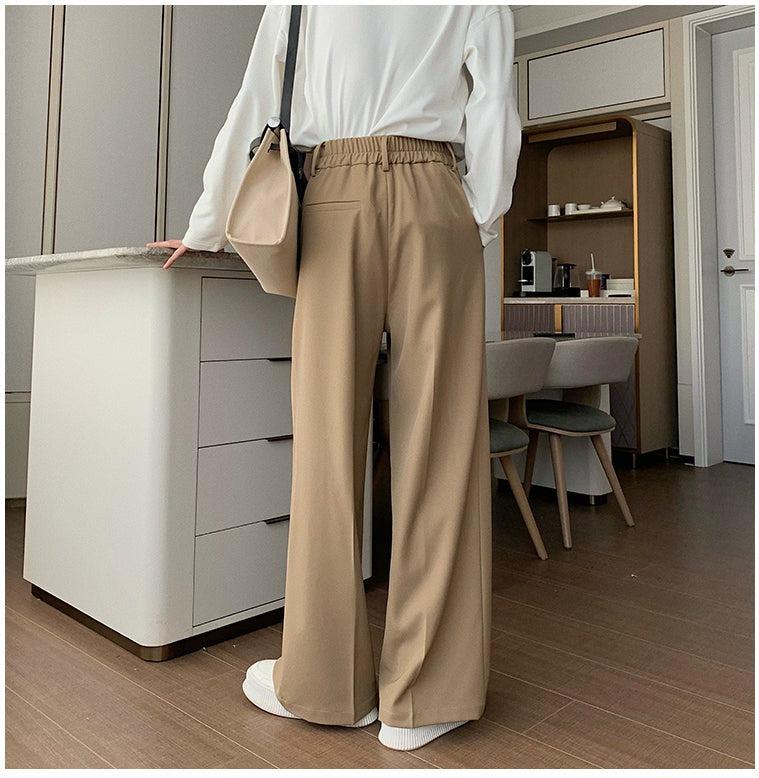 Oversized Blazer & Wide-Leg Pleated Pants ( Suit)