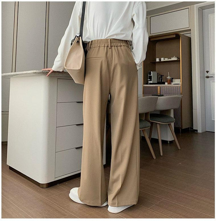 Oversized Blazer & Wide-Leg Pleated Pants ( Suit)