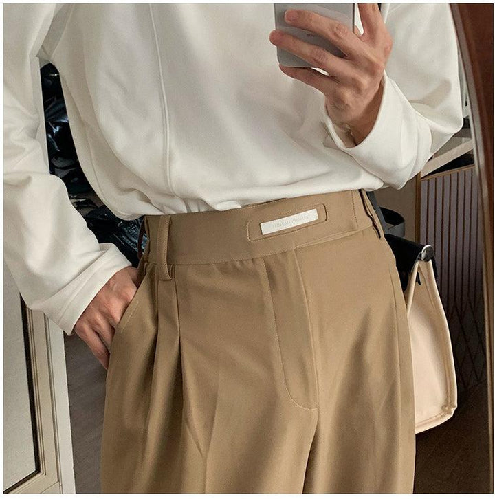 Oversized Blazer & Wide-Leg Pleated Pants ( Suit)