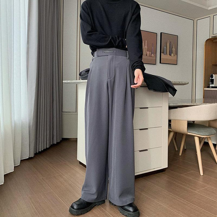 Oversized Blazer & Wide-Leg Pleated Pants ( Suit)