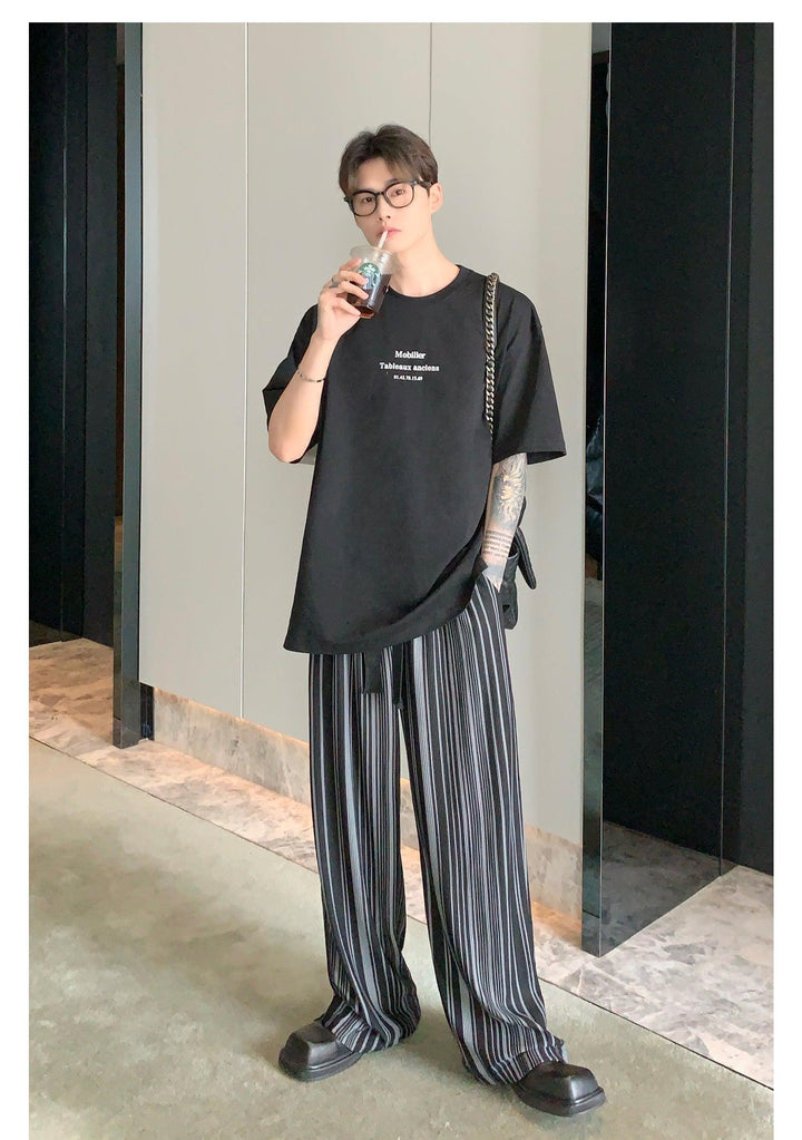 Oversized Text Print T-shirt