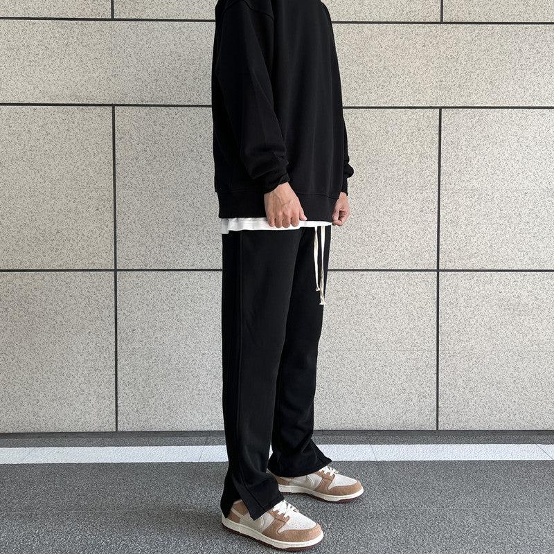 Side Splicing Slit Sweatpants