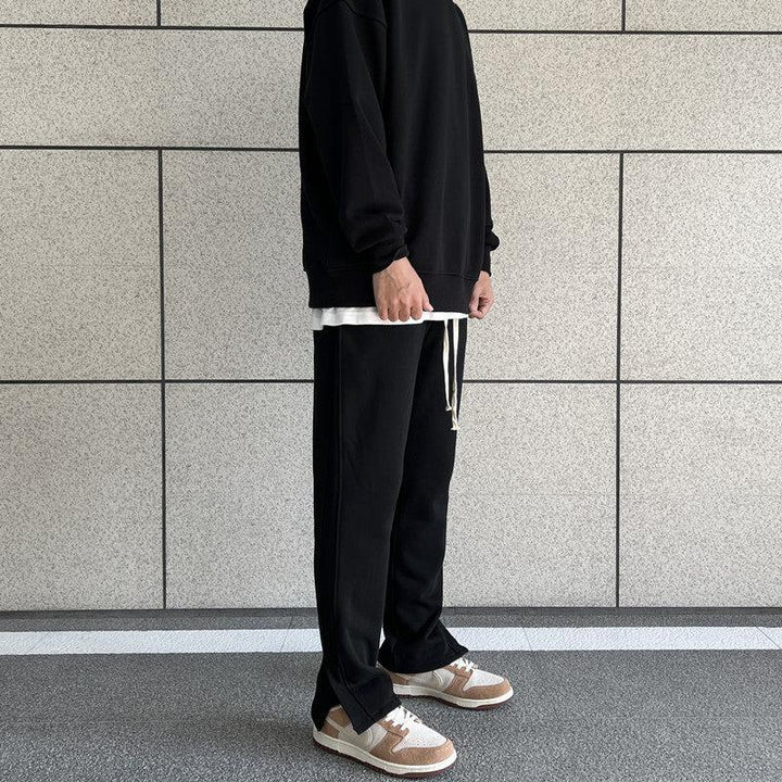 Side Splicing Slit Sweatpants