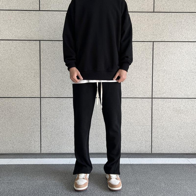 Side Splicing Slit Sweatpants