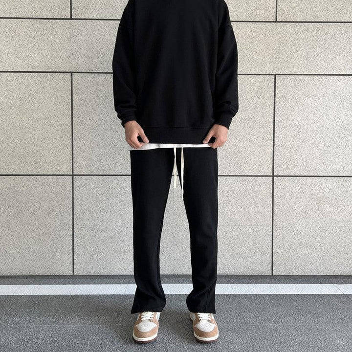 Side Splicing Slit Sweatpants