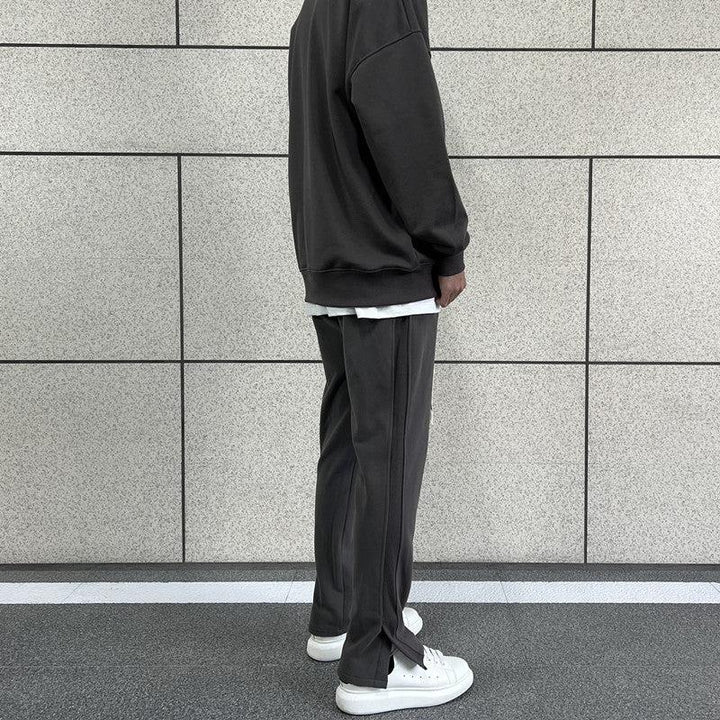 Side Splicing Slit Sweatpants