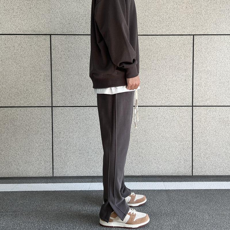 Side Splicing Slit Sweatpants