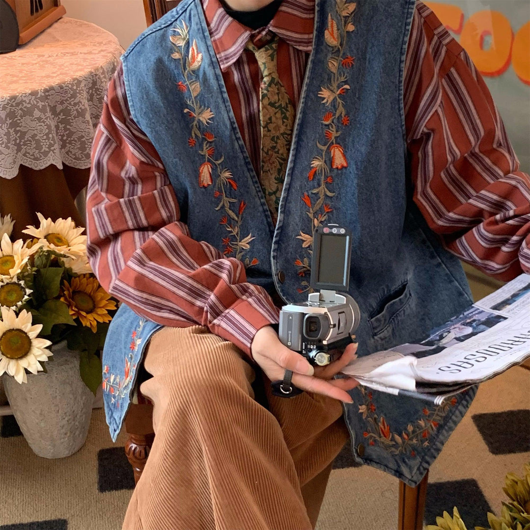 Sleeveless Denim Jacket