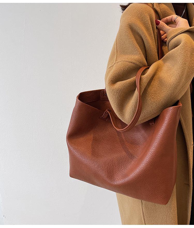 Soft Leather Tote Bag