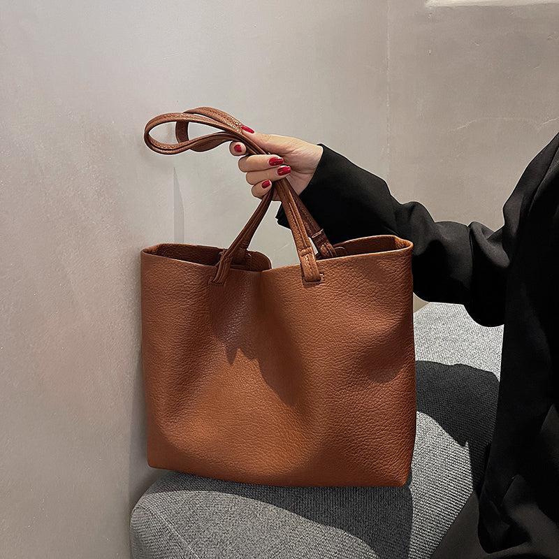 Soft Leather Tote Bag