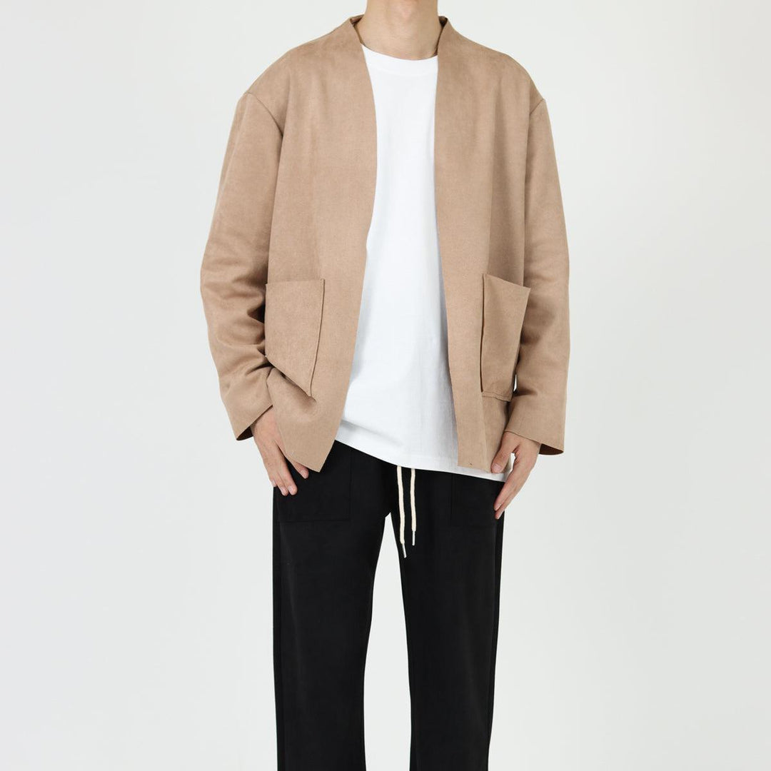 Suede Thin Casual Suit Jacket