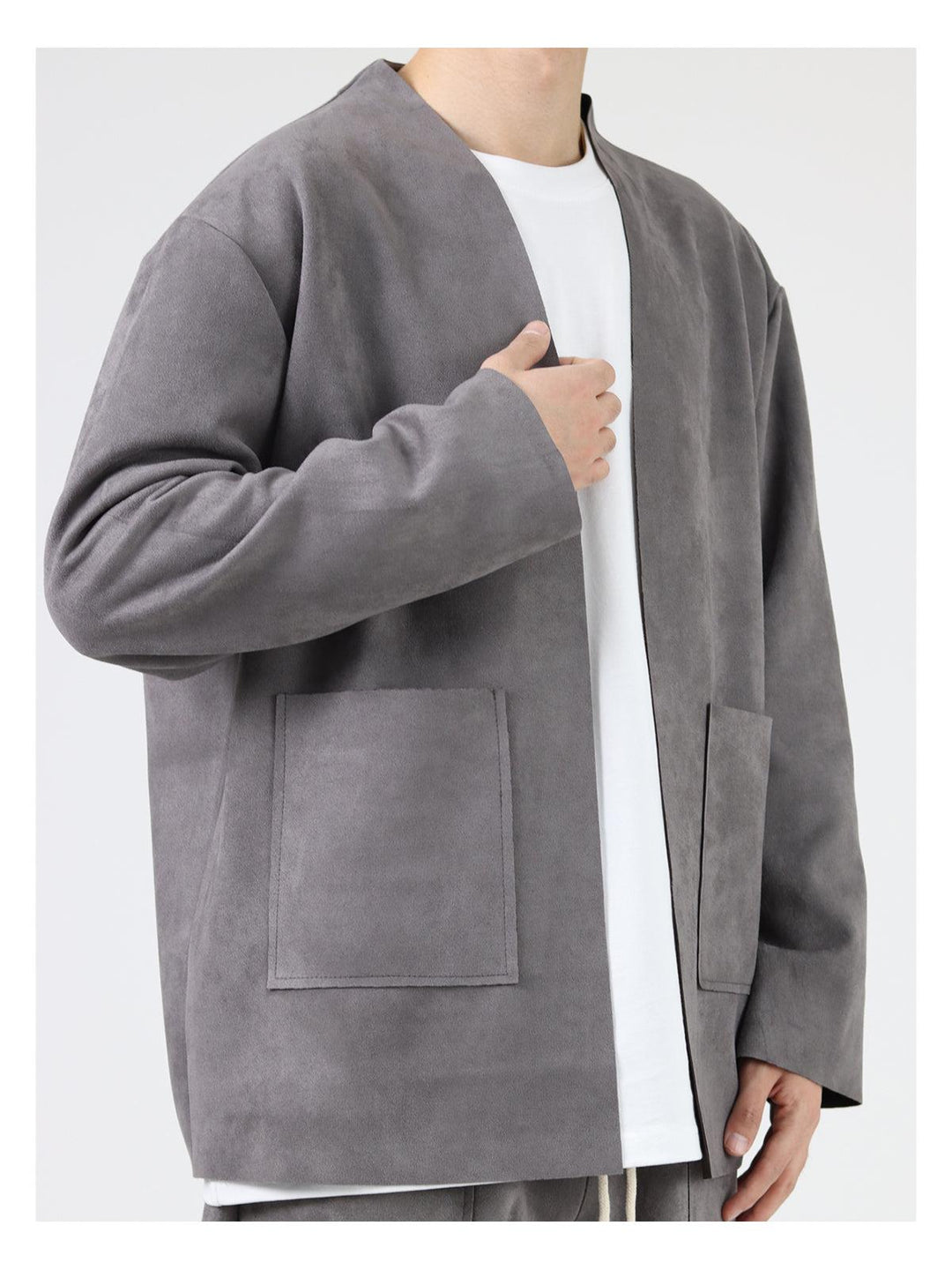 Suede Thin Casual Suit Jacket