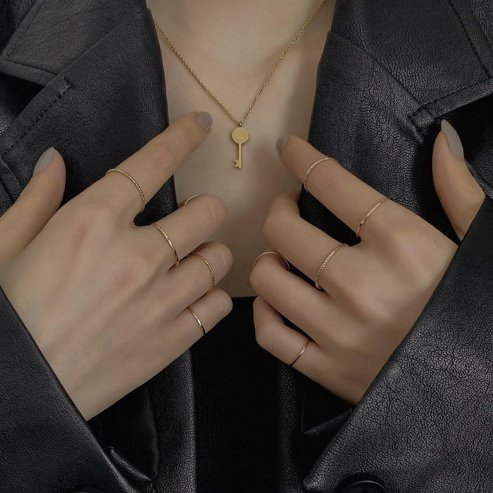 Super Thin Stacking Ring Suit