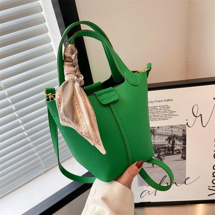Top Handle Bucket Shoulder Bag